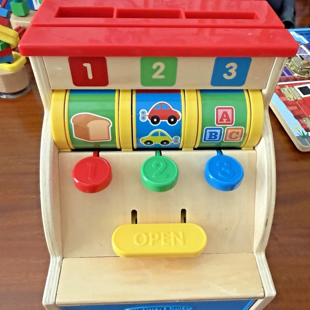 Melissa &‎ Doug Bead Maze Cash Register Latches Board Lot of 3 Pretend Play Toys